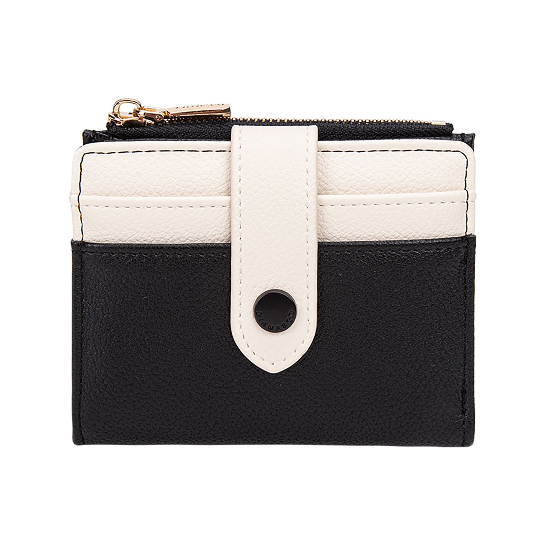 ortefeuille petit compact Diana&Co — languette à bouton