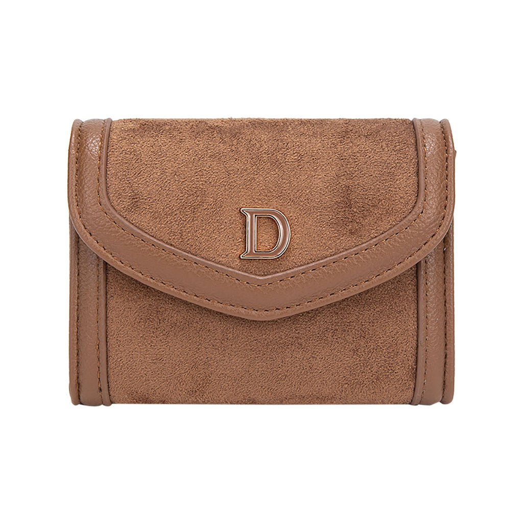 Porte‑monnaie compact Diana&Co effet suédé