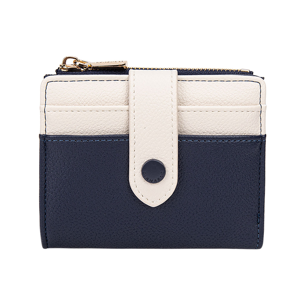 ortefeuille petit compact Diana&Co — languette à bouton