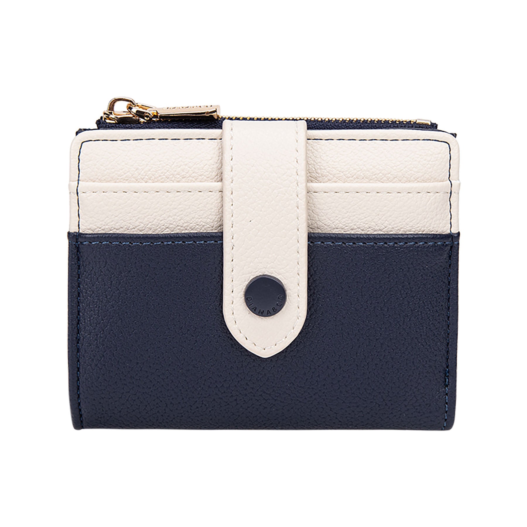 ortefeuille petit compact Diana&Co — languette à bouton