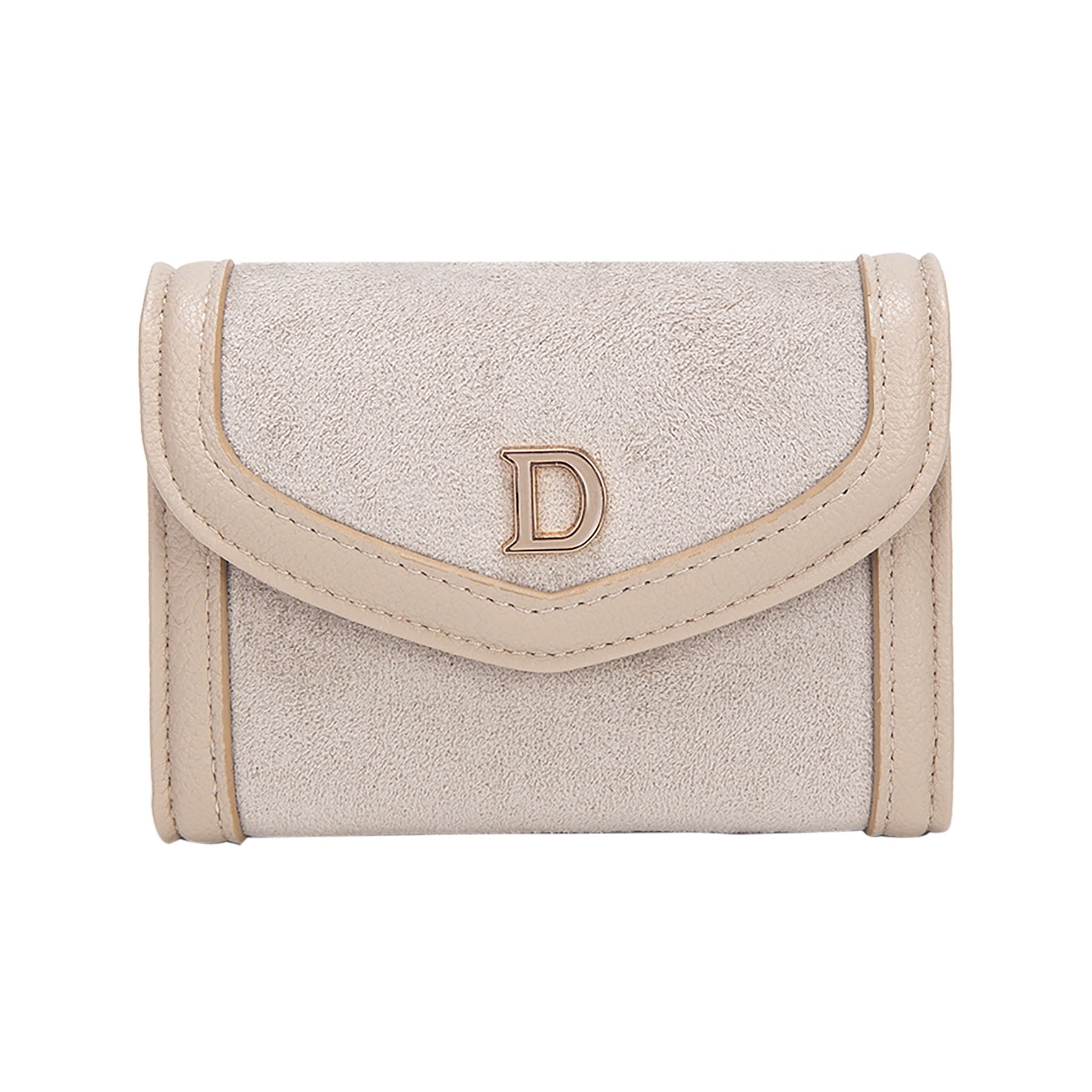 Porte‑monnaie compact Diana&Co effet suédé