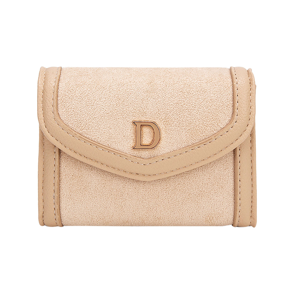Porte‑monnaie compact Diana&Co effet suédé
