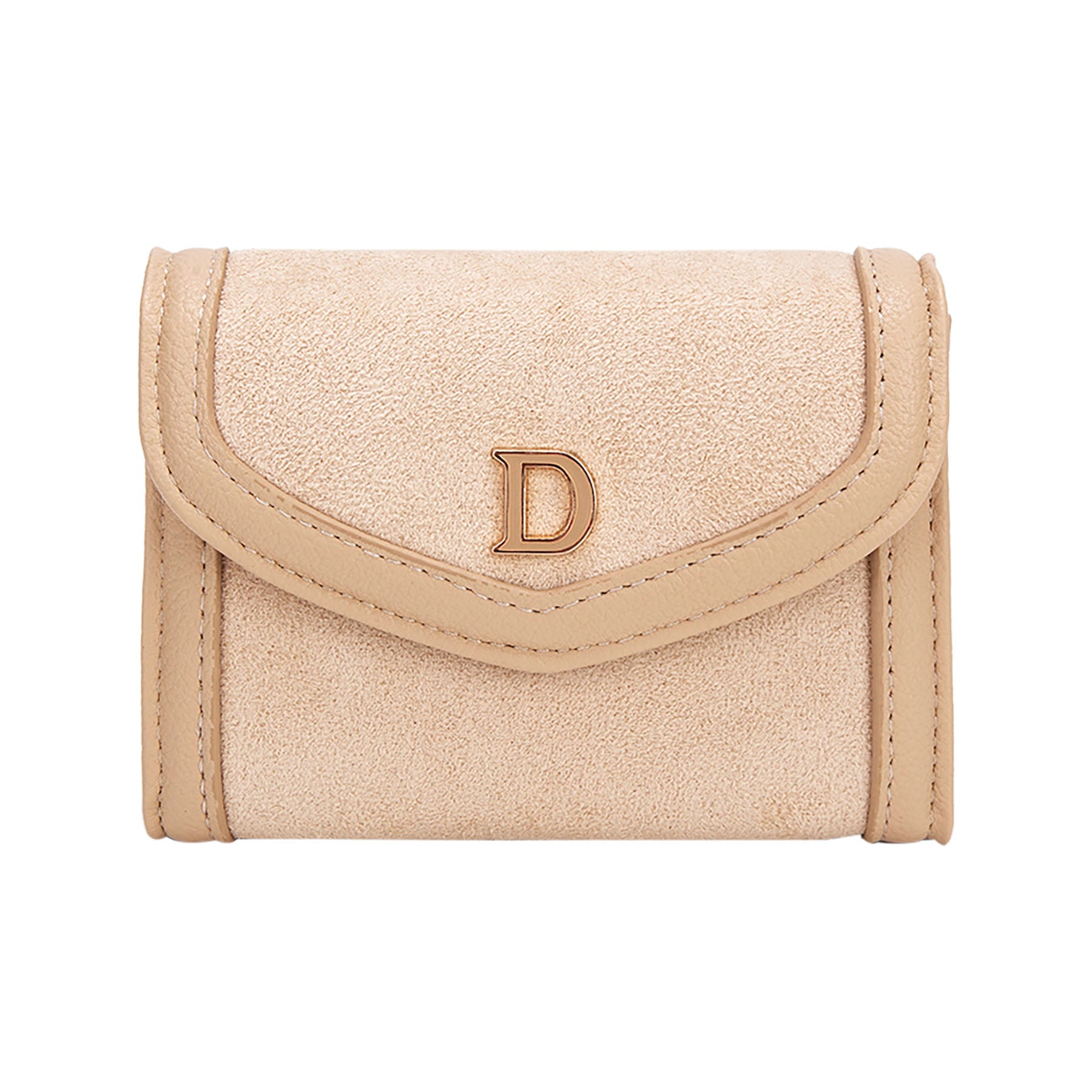 Porte‑monnaie compact Diana&Co effet suédé
