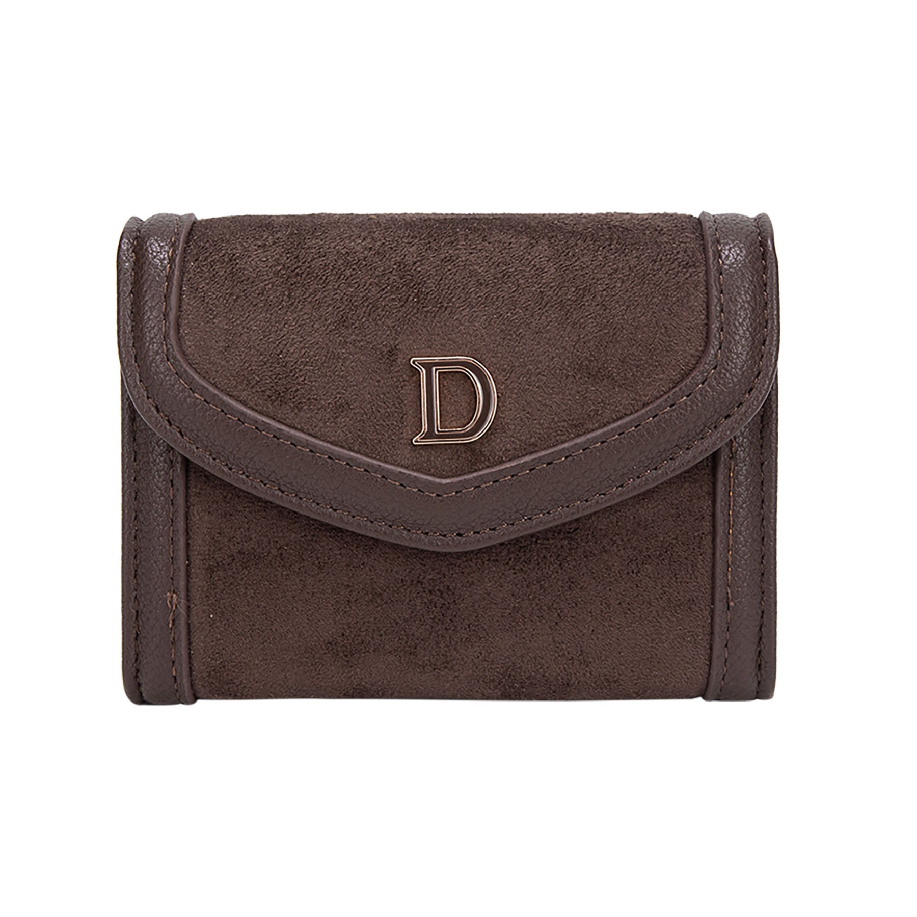 Porte‑monnaie compact Diana&Co effet suédé