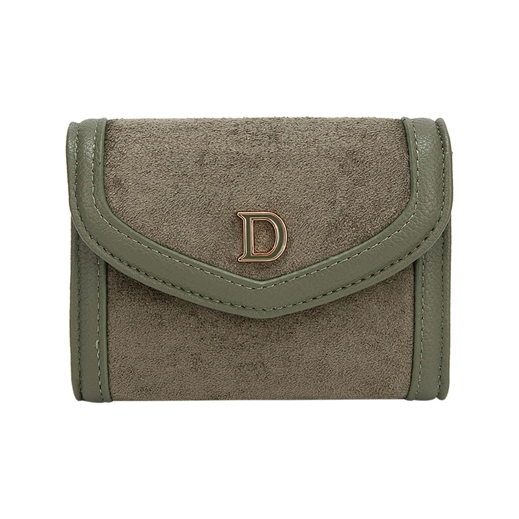 Porte‑monnaie compact Diana&Co effet suédé