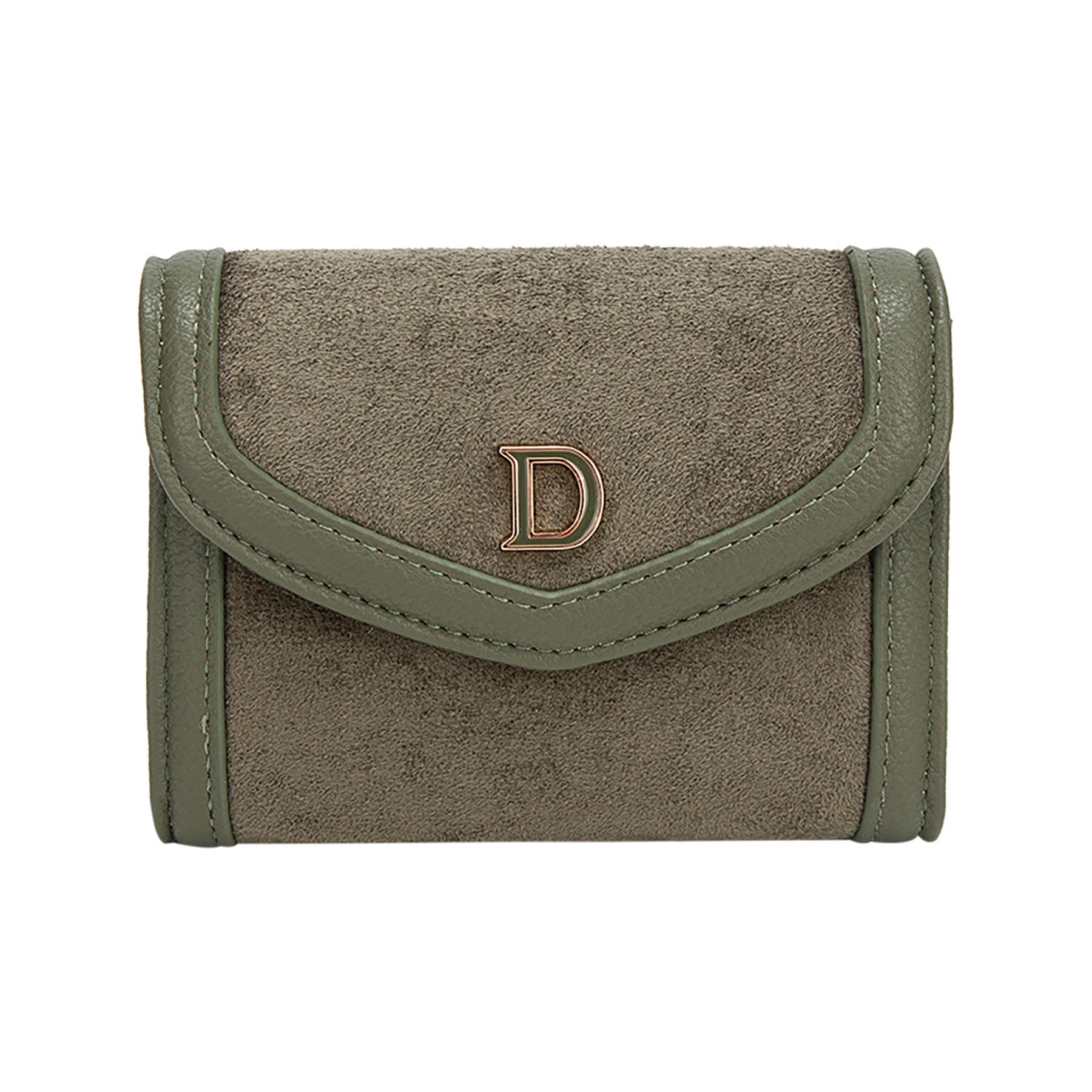 Porte‑monnaie compact Diana&Co effet suédé