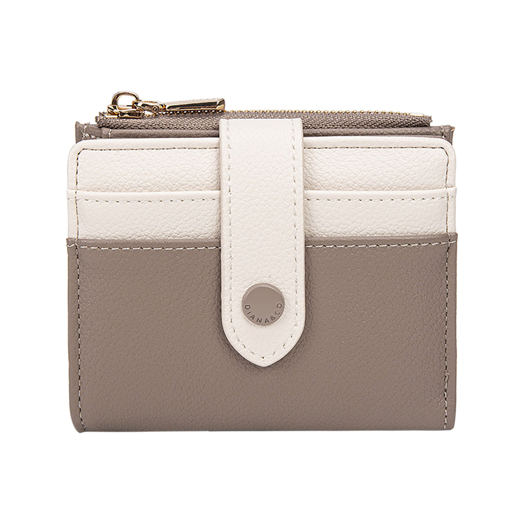 ortefeuille petit compact Diana&Co — languette à bouton