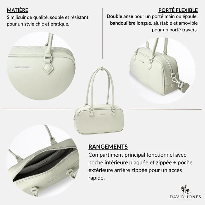 David Jones Sac Bowling Coconut Cream – Matière et rangements